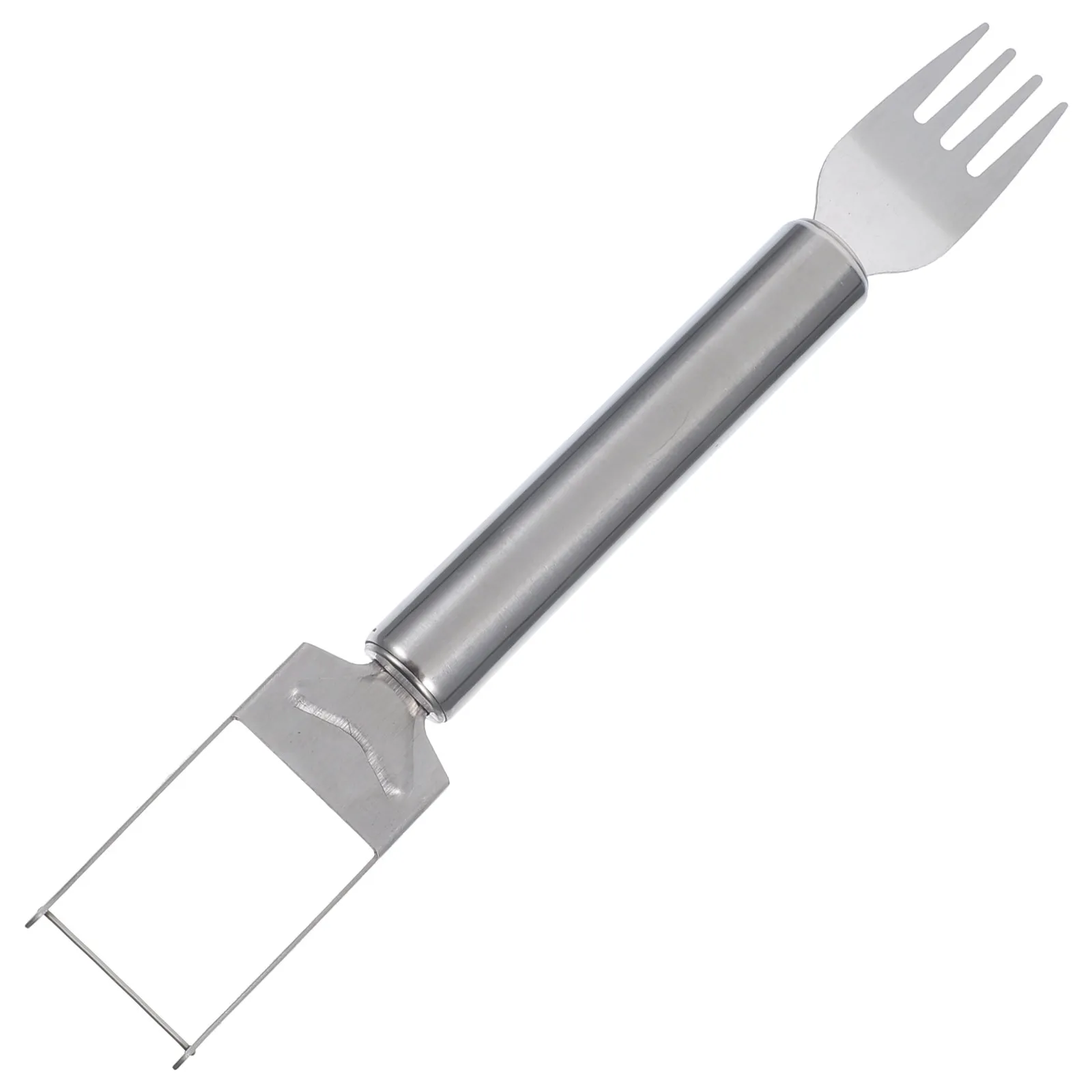 

Watermelon Slicer Cutter 2-in-1 Stainless Steel Fruit Fork Lightweight Portable Kitchen Gadget Melon Cube Cutter for Home