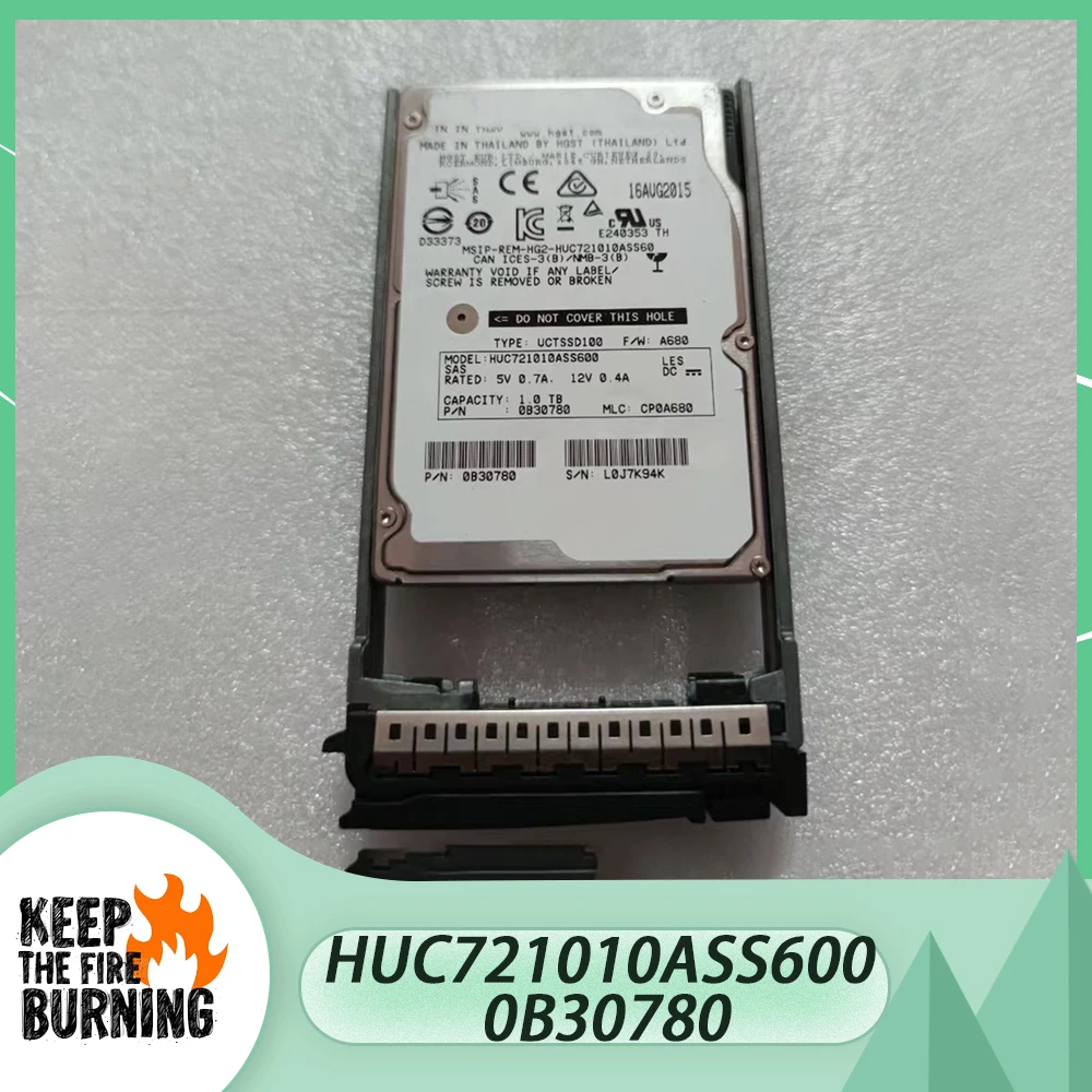 For HGST HUC721010ASS600 0B30780 HDD 1TB 7.2K 2.5