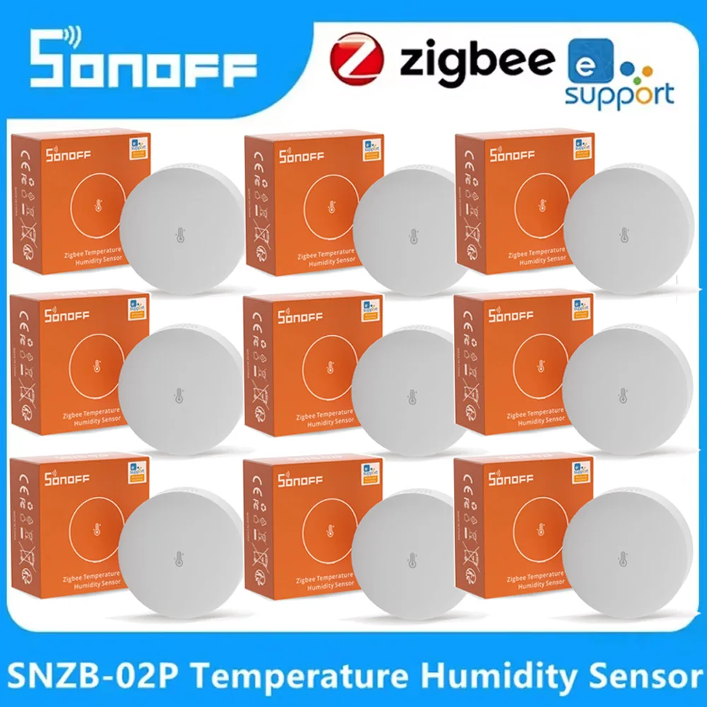 

1-10 шт. SONOFF SNZB-02P Zigbee датчик температуры и влажности датчик умного дома умный дом голосовое управление легкое приложение Micro Link