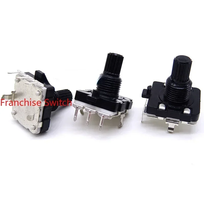 

10 шт. EC16 керамический потенциометр для аудиоусилителей, цифровой импульсный потенциометр с вращением на 360 градусов, бесступенчатый поворотный энкодер