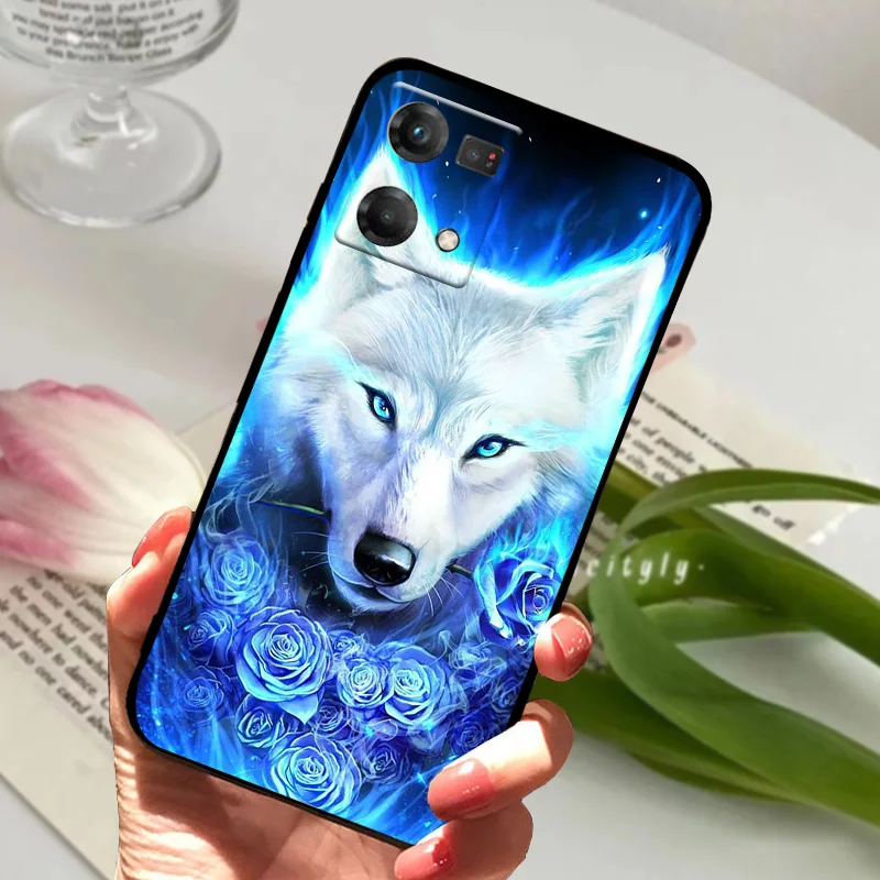 For OPPO Reno7 4G Case Reno 7 Pro Cartoon Animal Shockproof Silicone TPU Phone Cover For Oppo Reno7 Lite 7 Z 5G 7 SE Fundas Capa