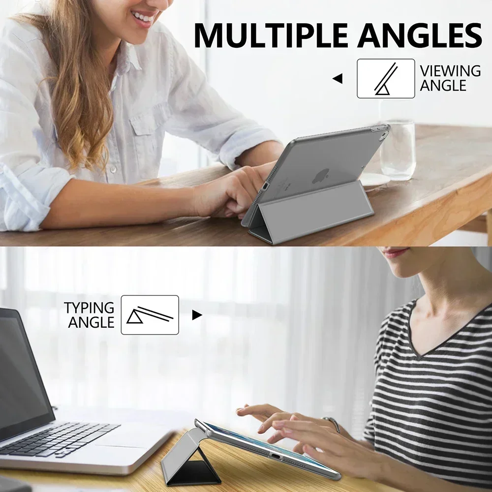 เคสอัจฉริยะสำหรับ Huawei MediaPad T5 10เคสแท็บเล็ตหนัง PU ตั้งได้สำหรับ Huawei MediaPad T5 10.1 "AGS2-W09/L09ฝาครอบป้องกัน