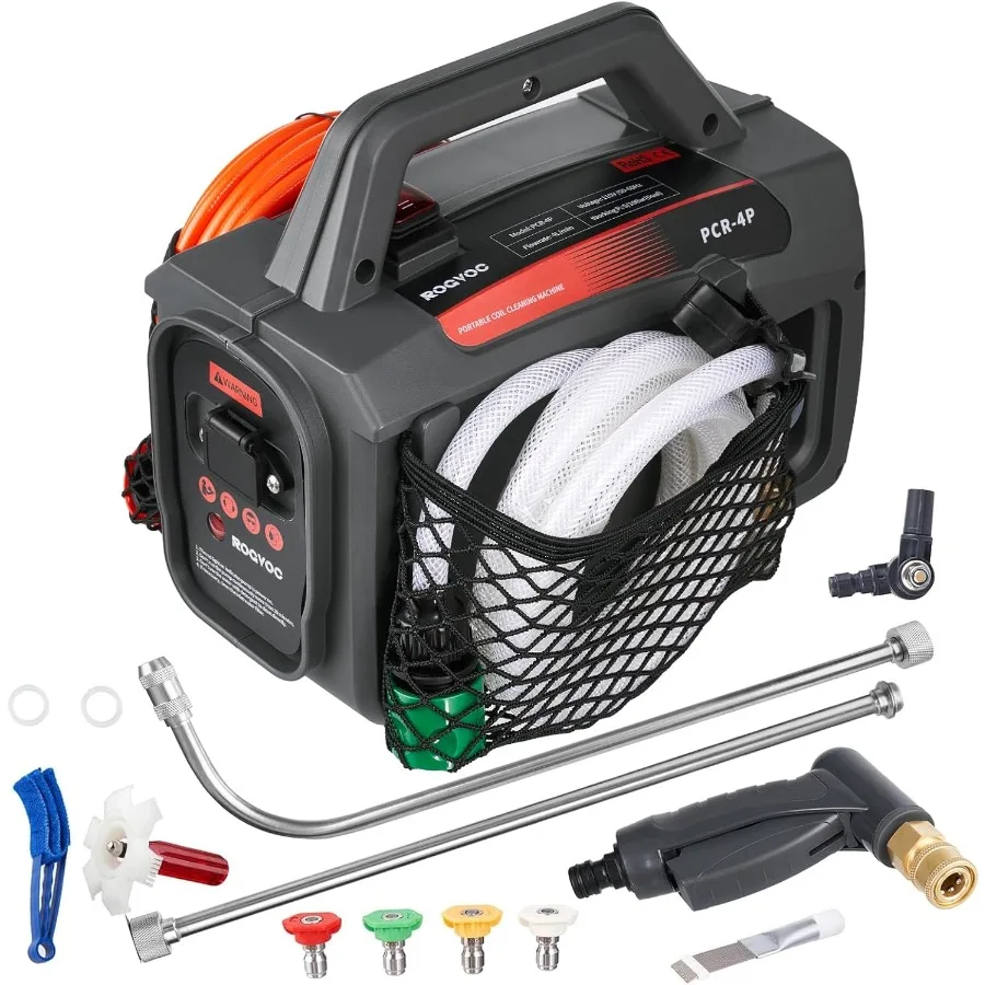 

Портативный распылитель для очистки змеевиков систем ОВКВ с 5 быстросъемными насадками, набор для чистки ребер, удлинительная трубка для кондиционеров