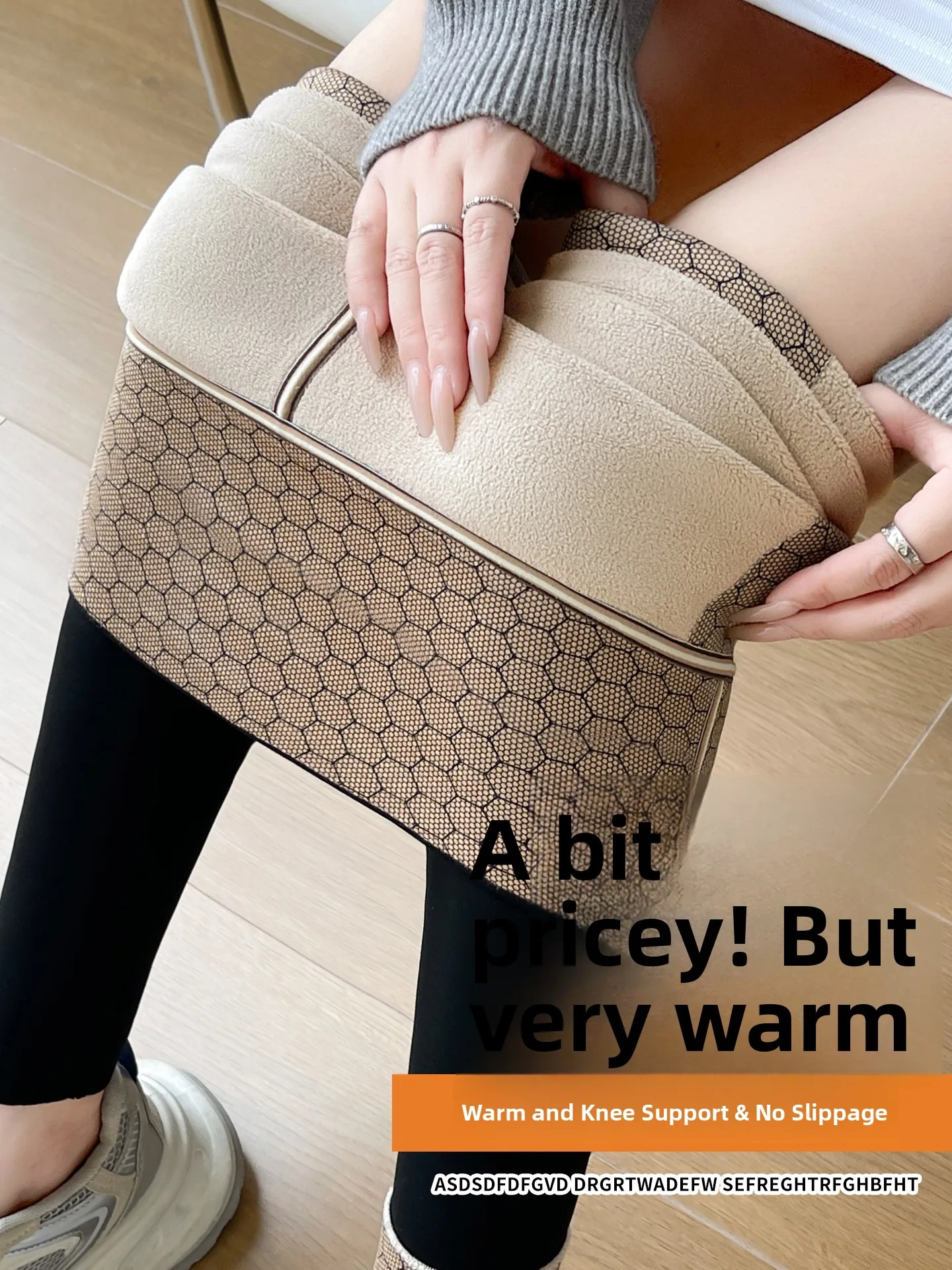 

Women's Sharkskin Fleece Lined Tight Yoga Pants High Waist Slim Fit Base Layer Nine Points Casual High Waist Nylon Spandex