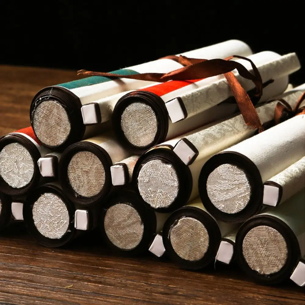 Papier do malowania i rysowania, pozłacany papier ryżowy, zwój, ręcznie robione prezenty, ręcznie zwijany, pusty, do zawieszenia, batik, rękodzieło, S/M/L