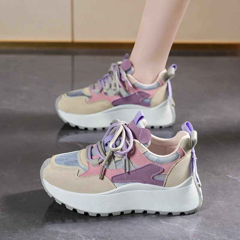 

Summer Women Running Shoes Mesh Breathable Casual Shoes Fashion High Top Sports Sneakers for Women Non-slip Platform Sport Shoes