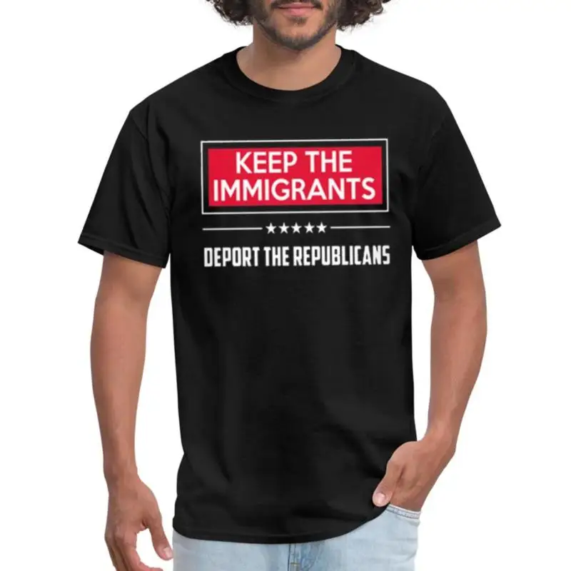 

Keep the Immigrants Deport Republicans Funny Political Activism Design