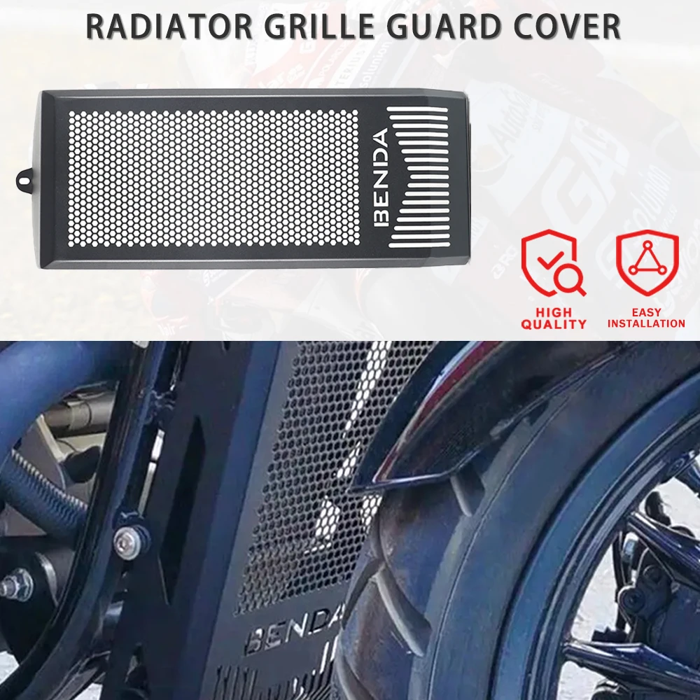 

Motorcycle Accessories For BENDA bd300 BD 300 Radiator Guard Motorbike Part BD300 Aluminum Radiator Grille Guard Protector Cover