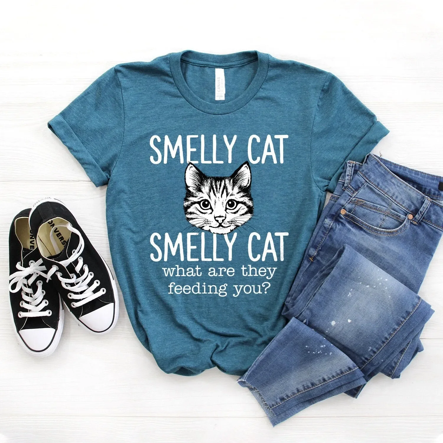Smelly Cat T Shirt Mom Lover Meow Lady Show Me Your Kitties Softstyle
