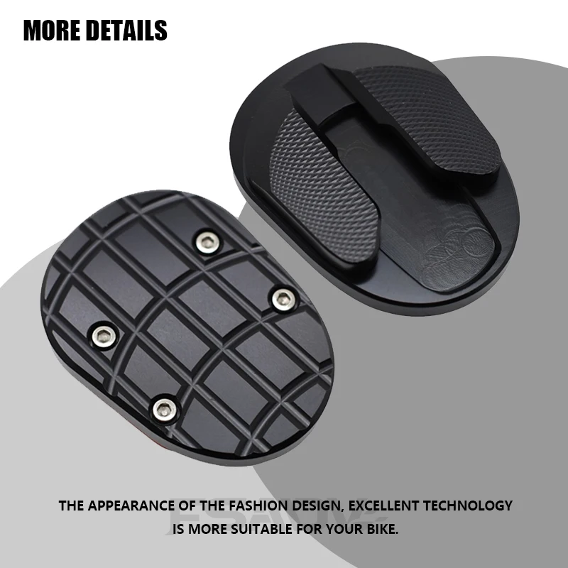 NMAX155 Foot Side Stand Enlarger Plate Pad Kickstand Extension For YAMAHA NMAX155 NMAX125 N-MAX NMAX 155 Motorcycles Accessories