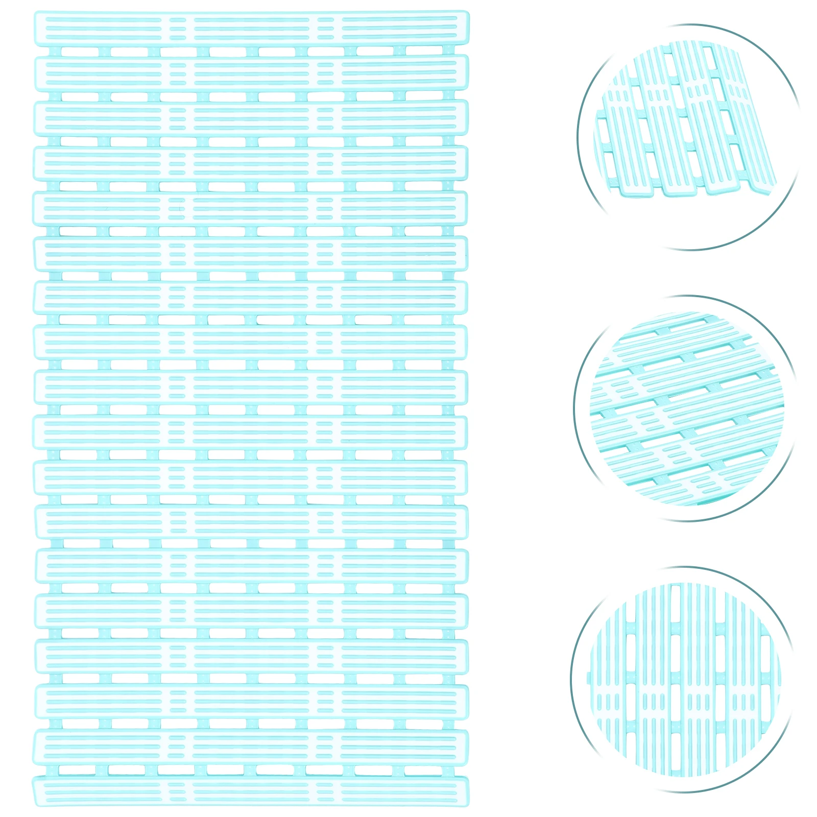 

Anti-slip Bath Mat Floor for Bathroom Machine Washable Tub Shower Plastic Mats inside Small