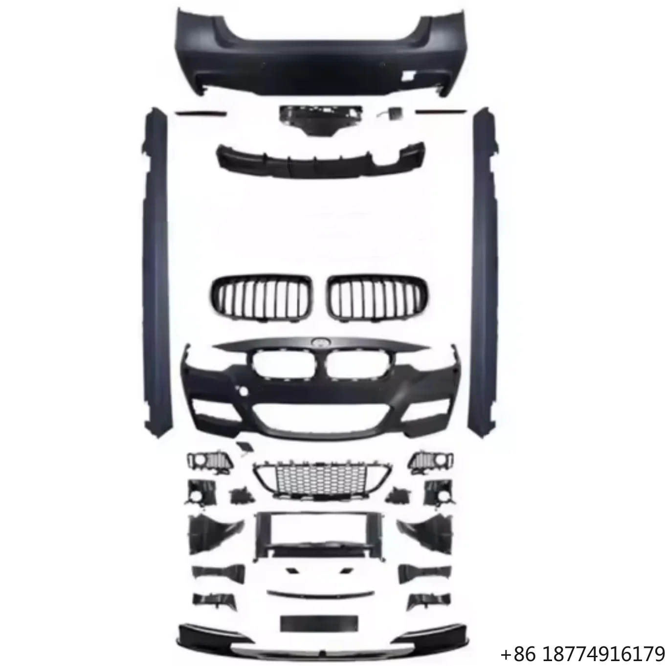 

F30 328i Bodykit for 3Series Car Bumper with Front Bumper Side Skirts Rear Bumper and Diffuser Auto Parts to M Sport Looks