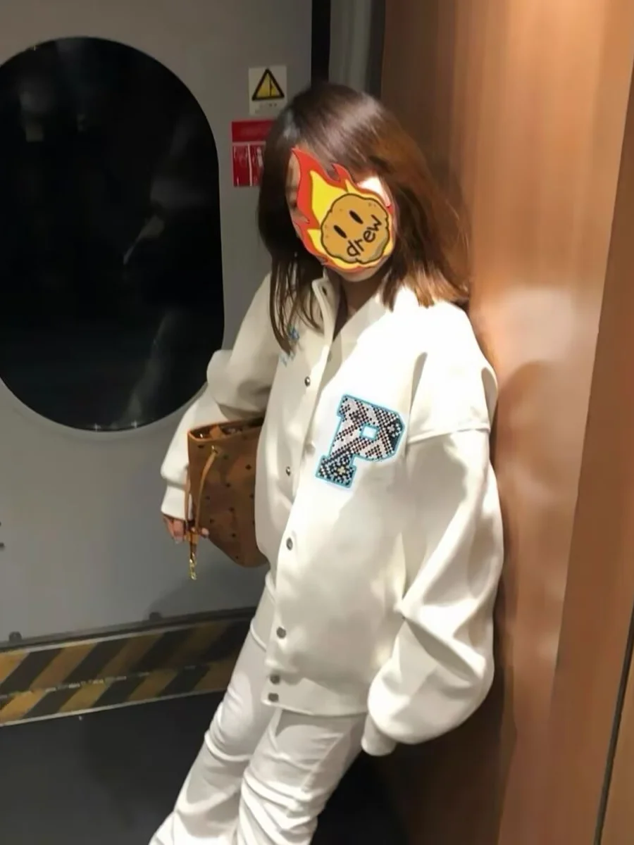 

Loose Men's Baseball Jaet Autumn Winter New Sle Eth Windproof Cotton Polyester Pure Color Embroidery American Sle...