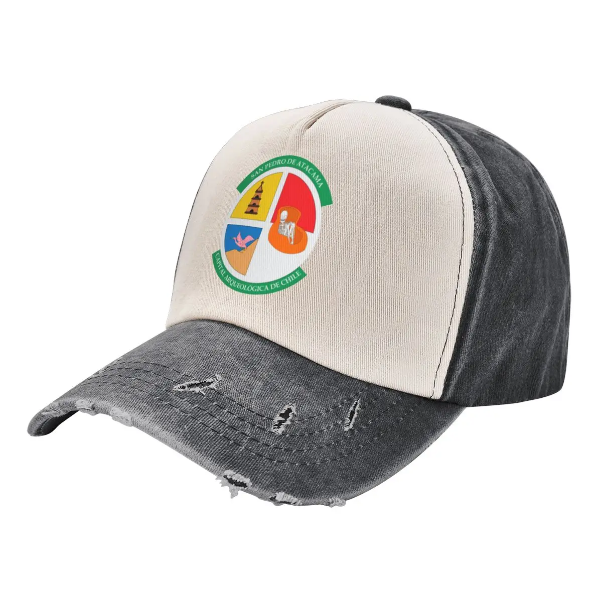 Coat of Arms of San Pedro de Atacama, Chile Baseball Cap Trucker Hat Anime Woman Men's