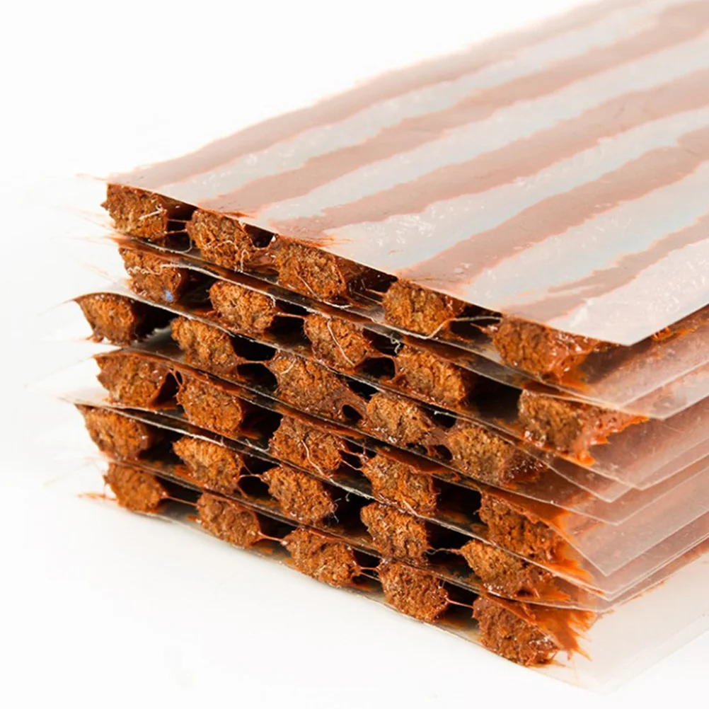 

60Pcs Tire Repair Tools for Cars Heavy Duty Seal Strip Kit Natural Butyl Rubber Puncture Fix for Vacuum Wheels