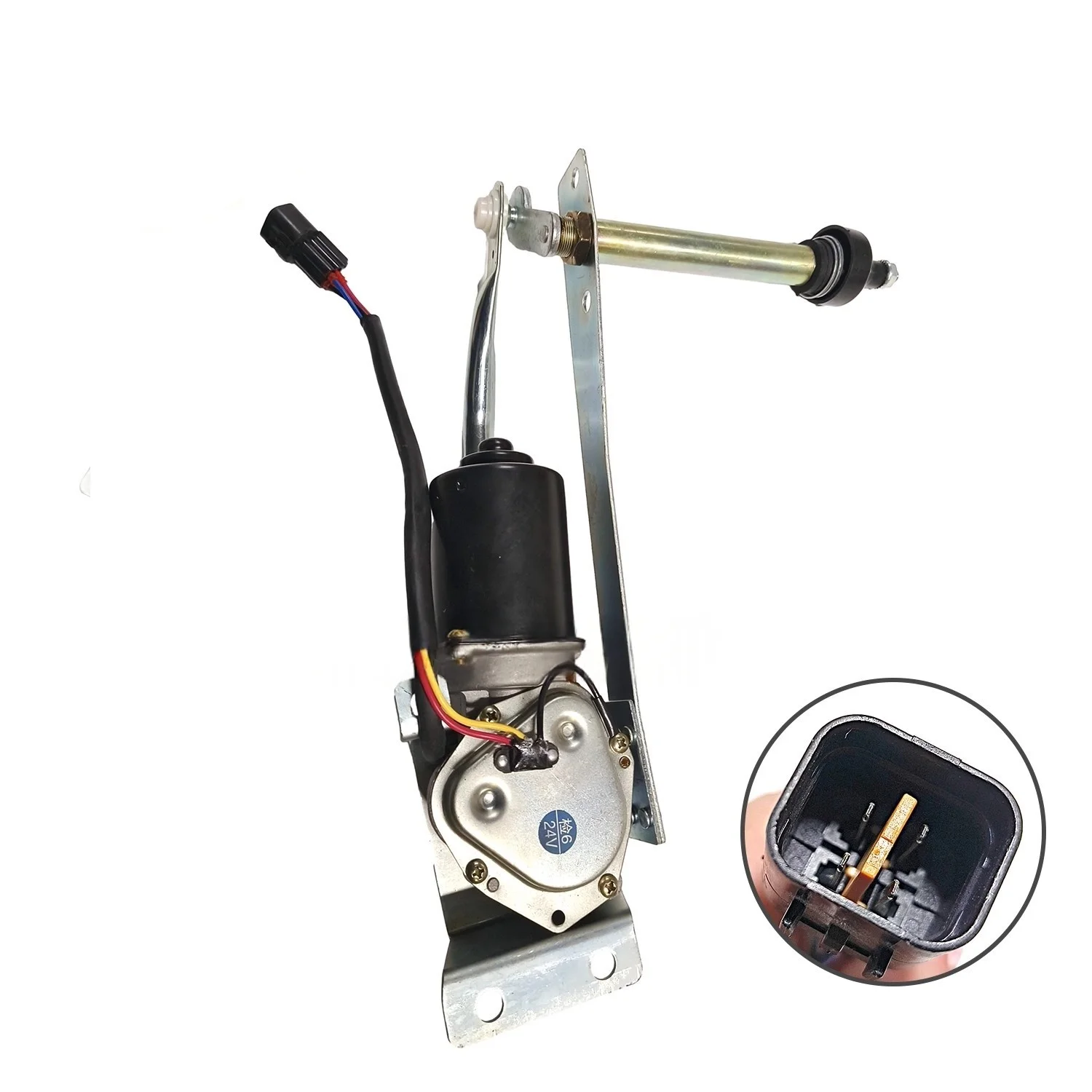 

Suitable for Hitachi EX200, 120, 270, 300-5 Excavator Wiper Motor Linkage Rod Bracket Assembly