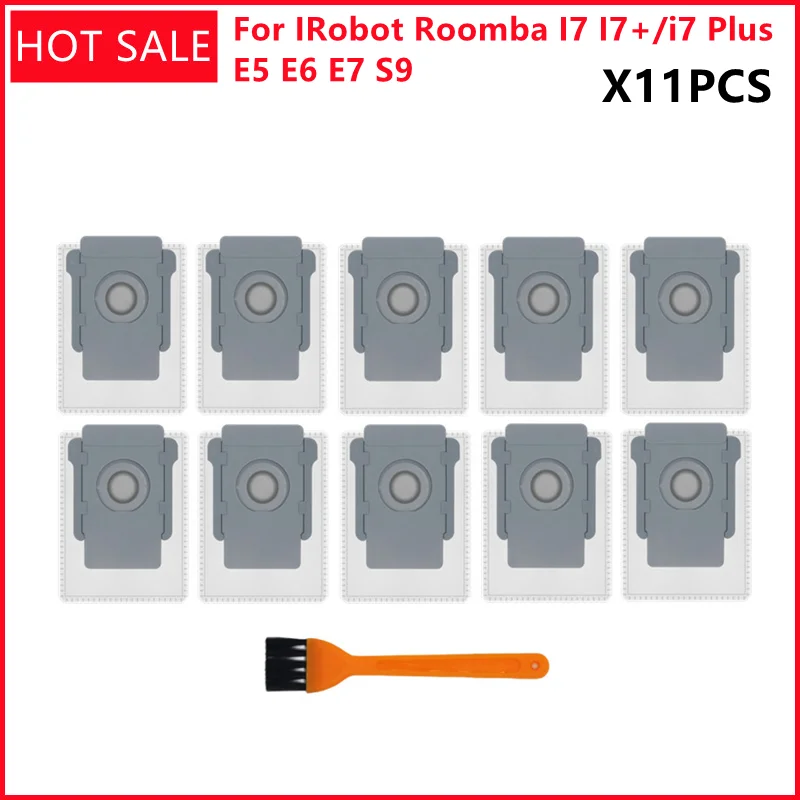 สำหรับ IRobot Roomba I7 I7 +/I7 Plus E5 E6 E7 S9เครื่องดูดฝุ่นถุงหูรูดเปลี่ยนหุ่นยนต์อัตโนมัติสิ่งสกปรกกระเป๋าทิ้ง