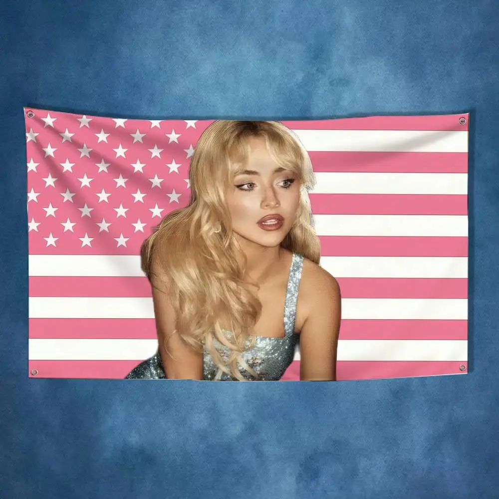 

Singer S-Sabrina Carpenters Flag Tapestry Banner For Bedroom Outdoor Living Room Restaurant Bar Wall Decor Party