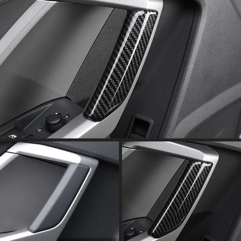 Fit For Audi Q3 F3 Sportback 2019 2020 2021 Car Parts Trims Abs Side Door Handle Decorative Panel Trim 4pcs