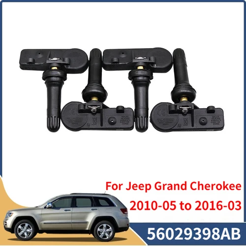 56029398AB para 2010-2016 Jeep Grand Cherokee Alfa Romeo Giulietta Chrysler Town & Country Sensor de Monitor de presión de neumáticos 4 Uds TPMS