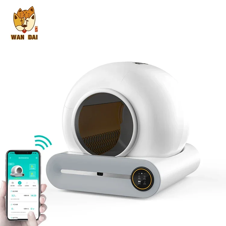 Popular automatic self cleaning cat . box quiet clean semi closed . Box Pet cat toilet