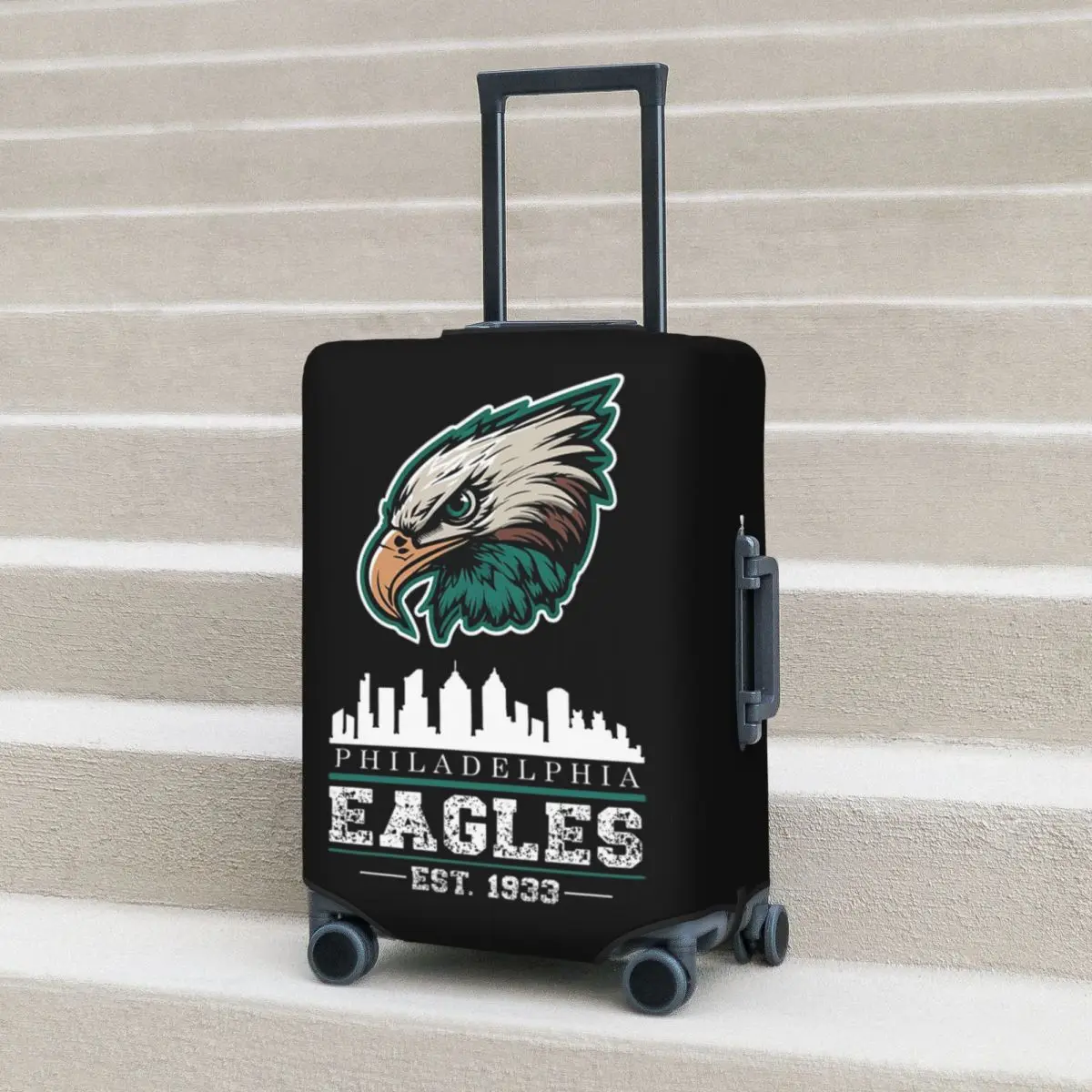 

Popular,Eagles-Philadelphia Suitcase Cover Protection Elastic Trip Luggage Protector Covers for 18-32 Inch