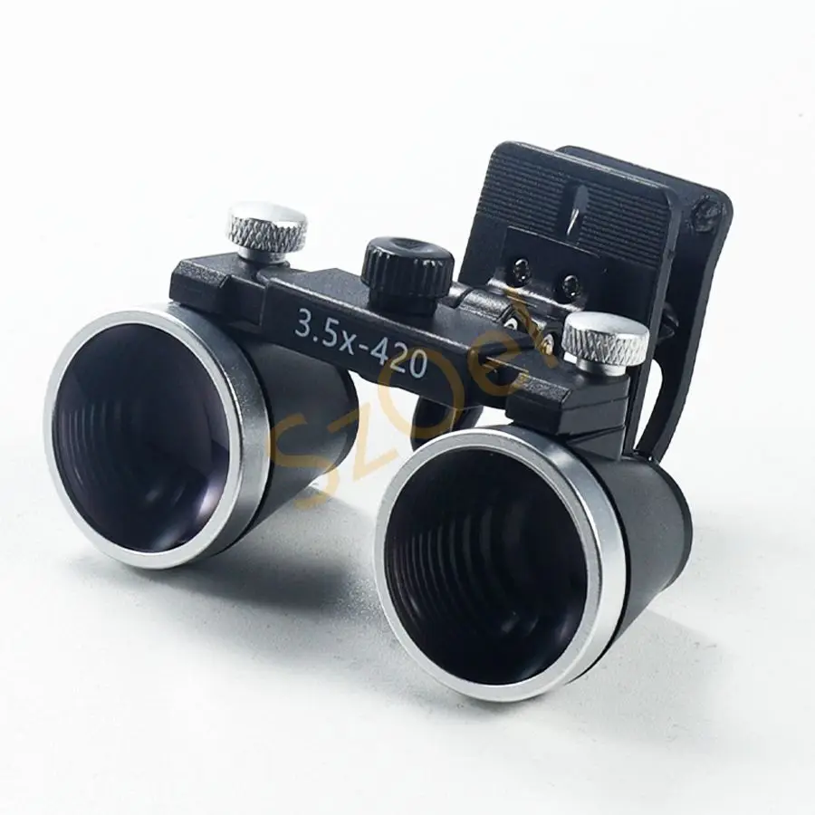 Dental Binocular Magnifying Glass, Clip On High Transparency Optical Glass Magnifying Glass, Used For Dental Glasses, 2.5X/3.5X