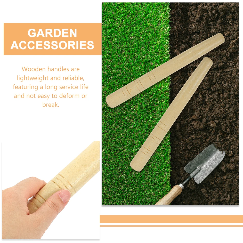 

8pcs Wood Tool H 28cm Beech Ergonomic Lightweight Durable Replacement for Hoes Shovels Farming Garden Accessories