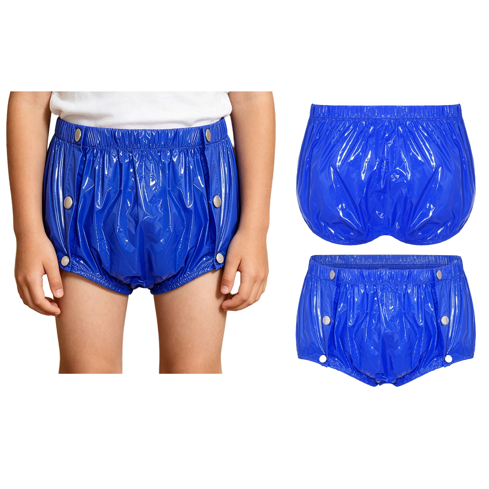 Children Waterproof Swim Trunks Special Needs Adaptive Shorts Easy-to Wear Tear-away Briefs Reusable Leak-proof Diaper Cover