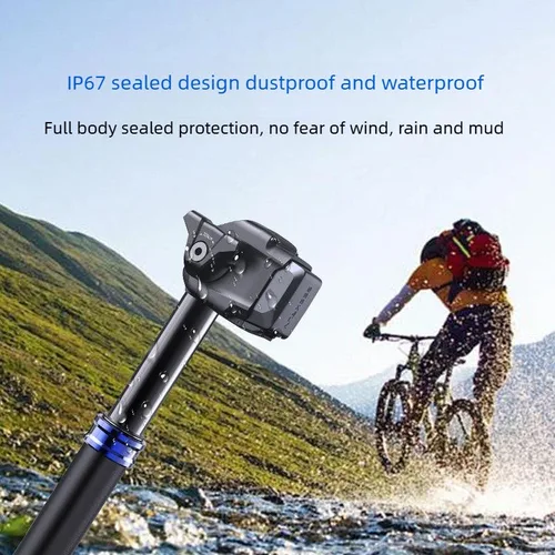 Imagen 2 del producto Tubo de sillín de bicicleta con elevación electrónica Bluetooth para bicicleta de montaña, tipo melón, con asiento eléctrico