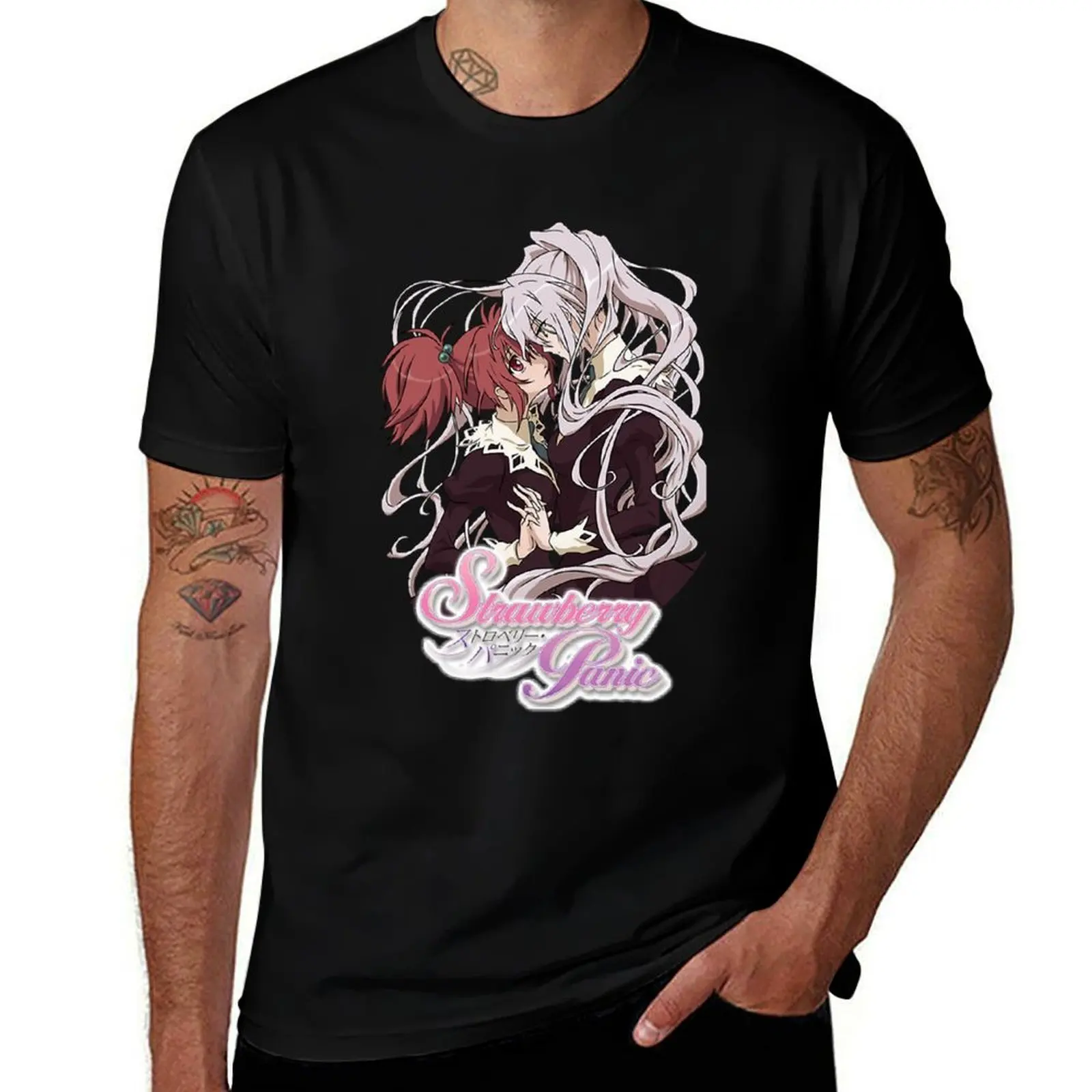 Strawberry Panic! T-Shirt Industrial Work Tee Shirt