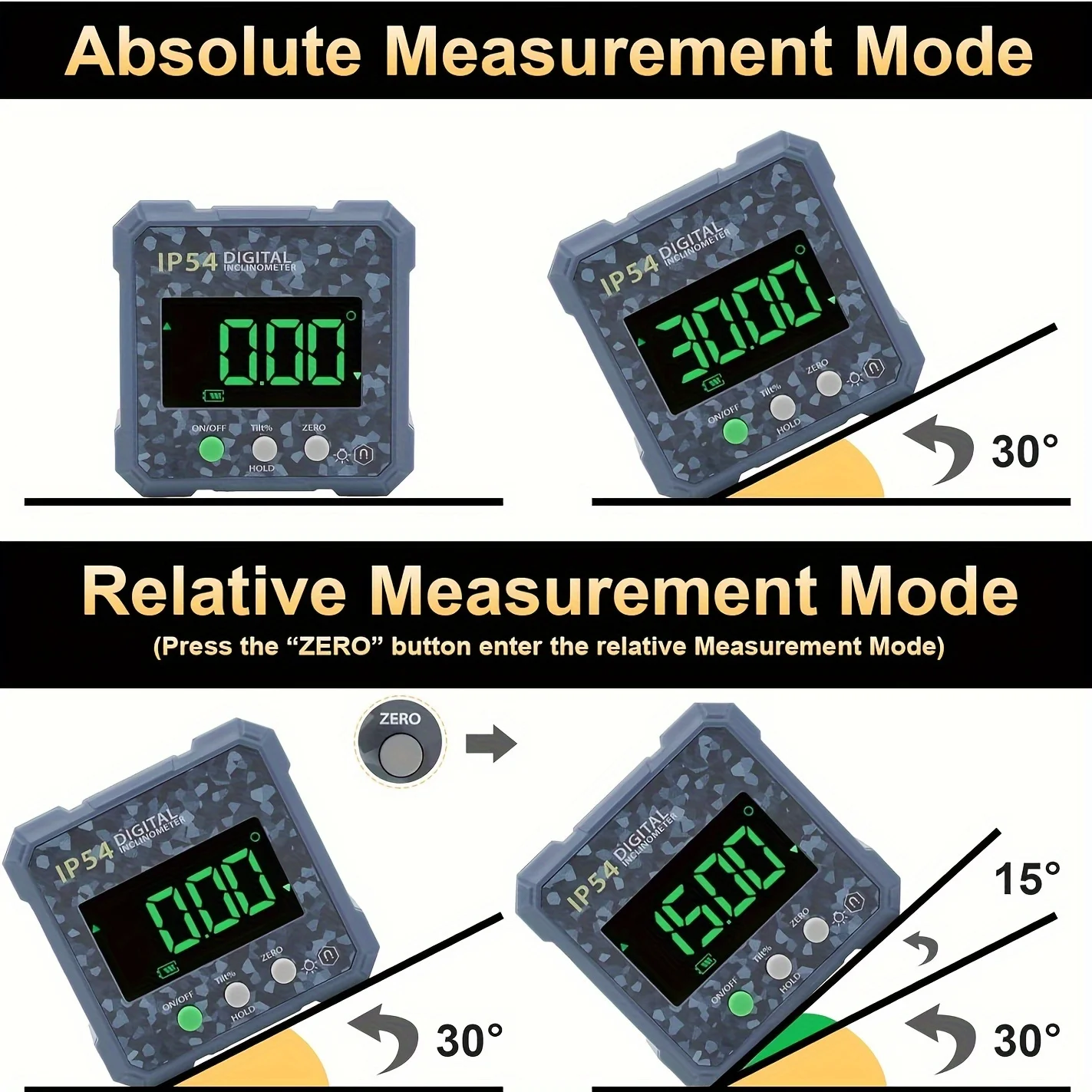 مكتشف زاوية رقمي مغناطيسي ، منشار طاولة ، أداة قياس ، مقياس ميل لأعمال النجارة ، رقصة صغيرة ، نجارة