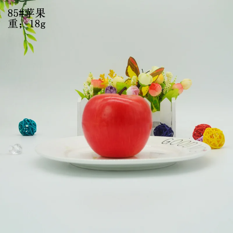 Simulation Red Ground Cherry Snake Fruit, Artificial Delicious Red Apple Model, Fake Fruit Plate Decoration Holiday Props