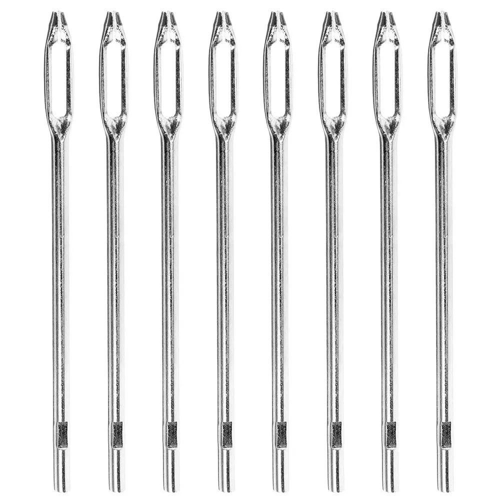

8pcs Flat Kit Split Eye Needles For Car Truck Bike Repair Tools Automotive Tire Repair Needle For Tire Reamer Tool Supply
