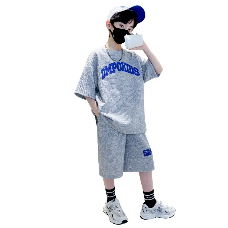 

2023 Fashion Boy's Costume Suit New Arrival Summer Casual Clothes Set Top Shorts 2PCS Clothing for Boys Kids Clothes 5-14 Years