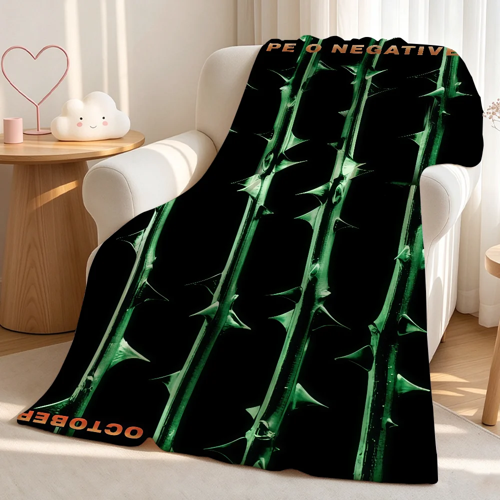 Band T-Type O-O N-Negative-S Blanket Warm Fuzzy Plush Throw Comfortable Skin Friendly Soft Sofa Living Room Bed Bedspread