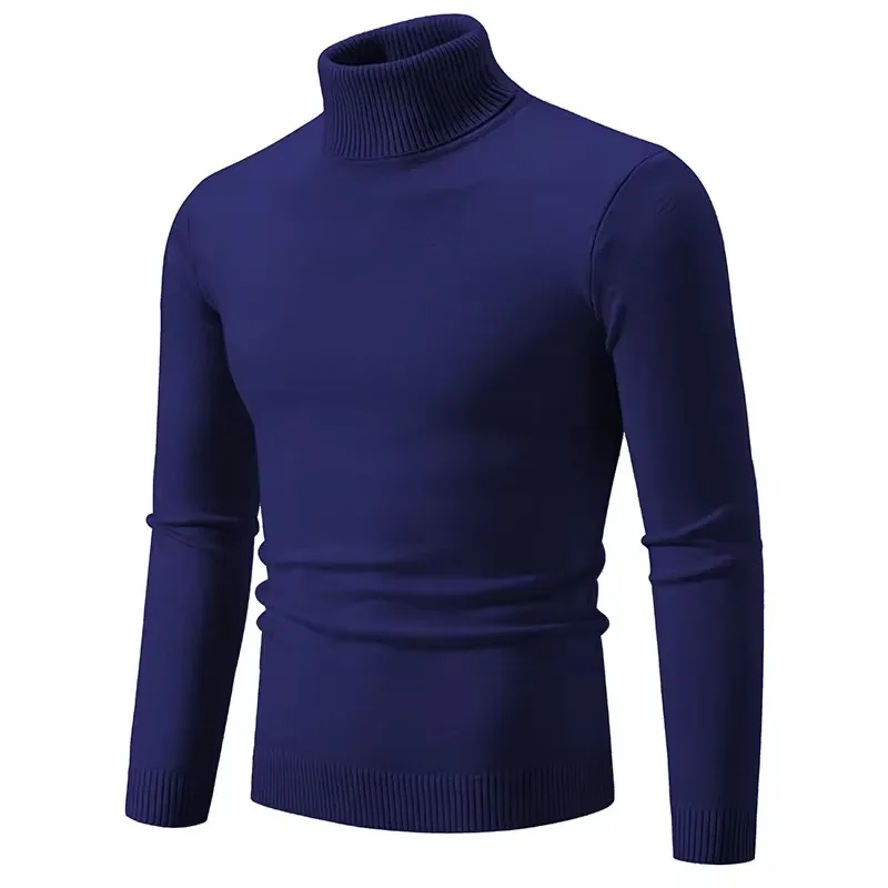 Cool New Trend maglione collo alto da uomo Pullover lavorato a maglia caldo Casual abbigliamento uomo maglione lavorato a maglia da uomo