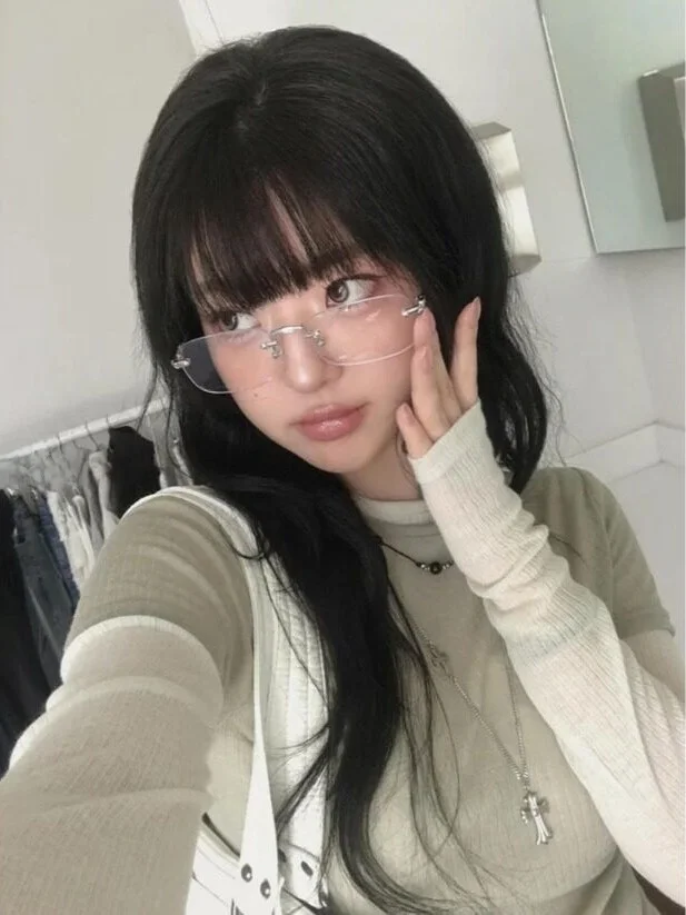 Chic Autumnal Layered Stripe round Neck Long Sleeve T-Shirt Women's Fashionable Two-Piece Set Korean Style Inner Wear