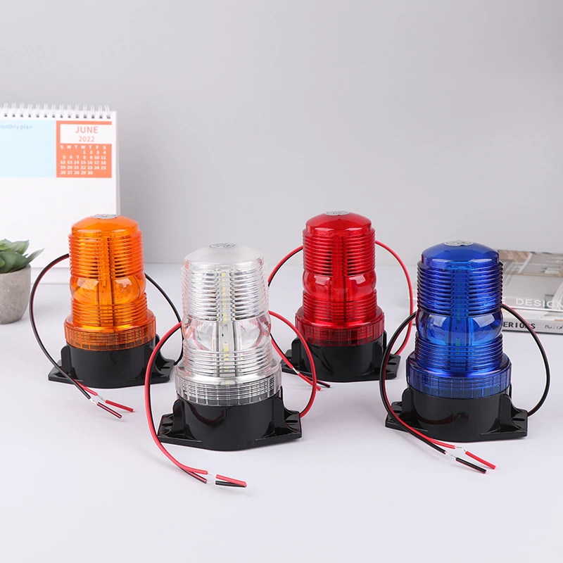 10-80V 30 LED High Power Emergency Warning Flash Strobe Light Beacon For Forklift Truck School Bus Blue Red White Yellow