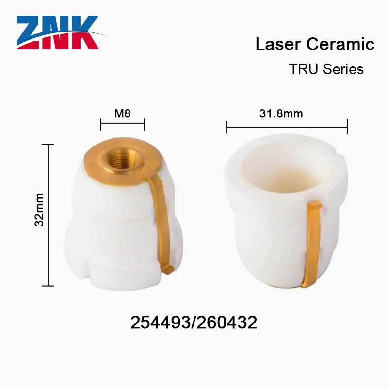 ZNK Laser Ceramic TRU Series Laser Head Nozzle Hoider Holder For Cutting Machine 254493 936678 1906032