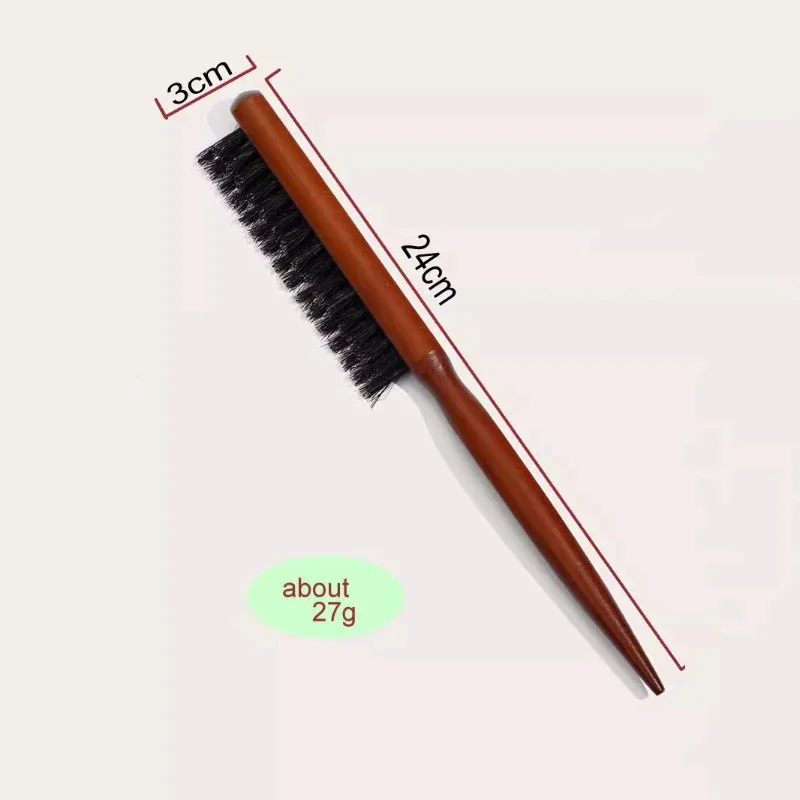 New Hair Three-row Hair Comb Fluffy Pig Bristle Styling Comb Hairpin Tail Three-row Comb