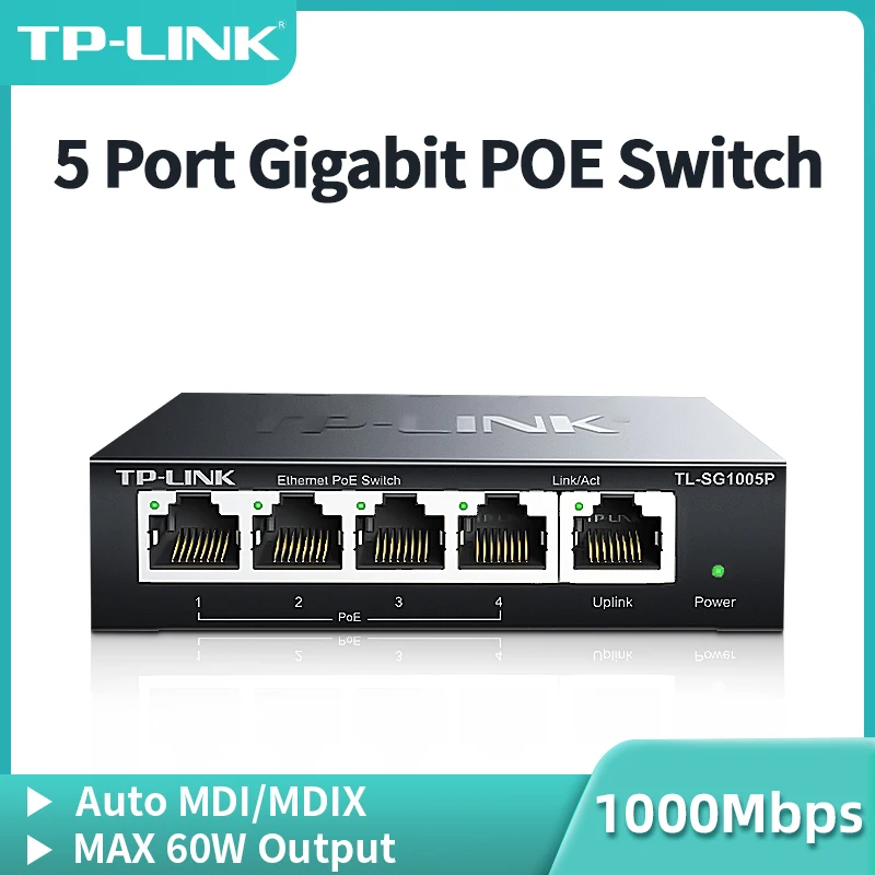 Switch informatique Le TP-Link 5 Port Gigabit POE Switch, une solution fiable pour votre réseau