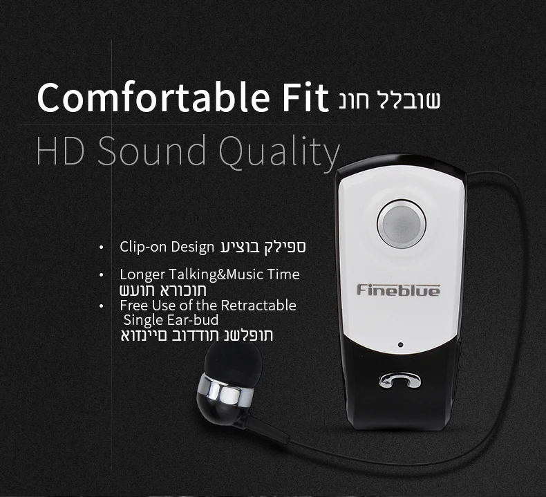 Upgraded Fineblue F960 Type C Wireless Portable Bluetooth headset Mini Earphone Handsfree with Microphone Professional Headset