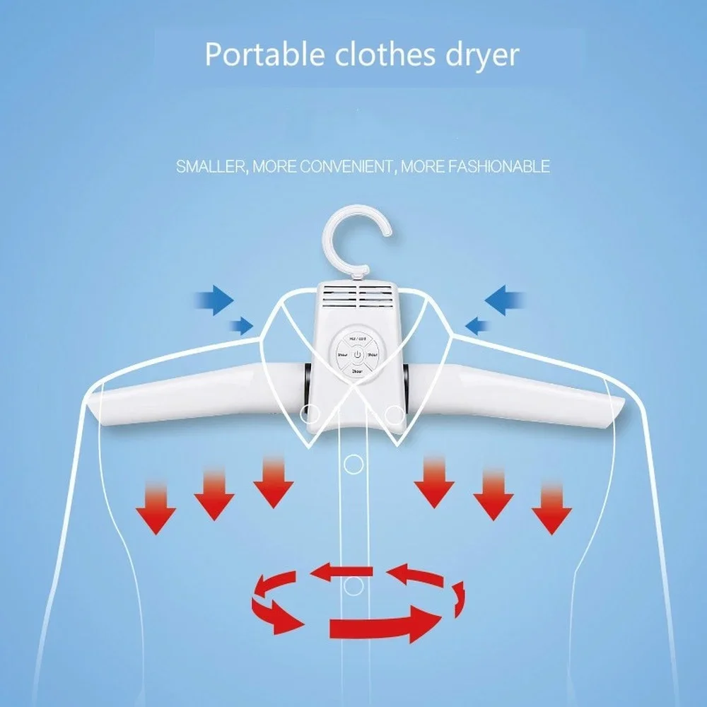 1 Pc Portable Clothes Dryer Shoes Rack Hangers Foldable Laundry Tumble Electric Machine Easy and Safe