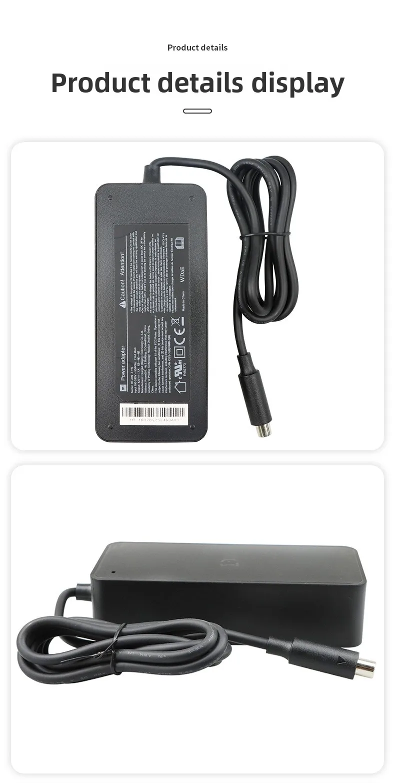 

Подходит для электрического скутера M365, оригинальное зарядное устройство, аксессуары, интеллектуальный адаптер питания для быстрой зарядки