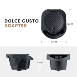 Capsule Adapter for Nespresso Capsules Convert Dolce Gusto Crema Make for Dolce Gusto Coffee Machine Piccolo Xs Genio 2A