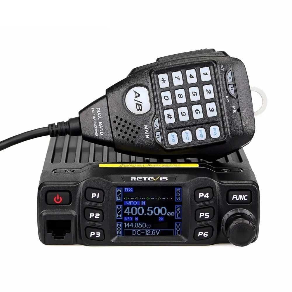 To RT95 Car Radio with Screen Ham Car Mobile Radio Station Autoradio Two-way Radio 25W VHF UHF CHIRP Anytone Base Station