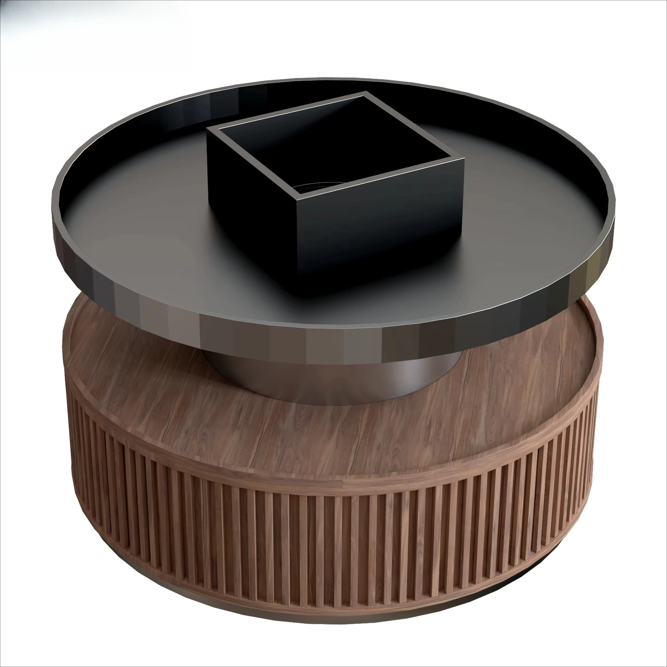 Modern Bakery Display Shelf with Botanical Design for Cake Shop Vegetables Fruits