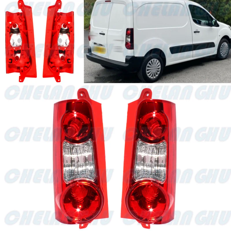 

For Peugeot PARTNER 2012 2013 2014 2015 2016 2017 2018 2019 1 Pair Tail Light Rear Lamp Without Bulbs car accessories