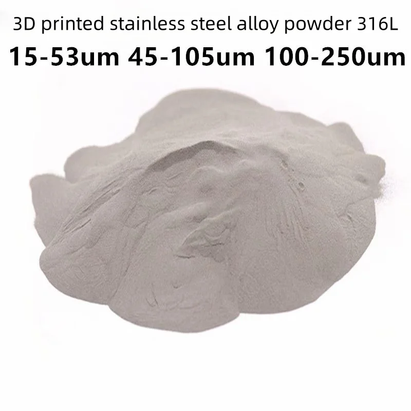 Polvo de revestimiento láser esférico atomizado 316L, pulverización térmica de metalurgia, impresión 3D, polvo de aleación de acero inoxidable